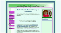 Desktop Screenshot of acidreflux-information.com