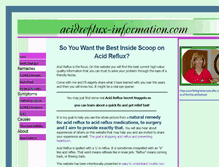 Tablet Screenshot of acidreflux-information.com